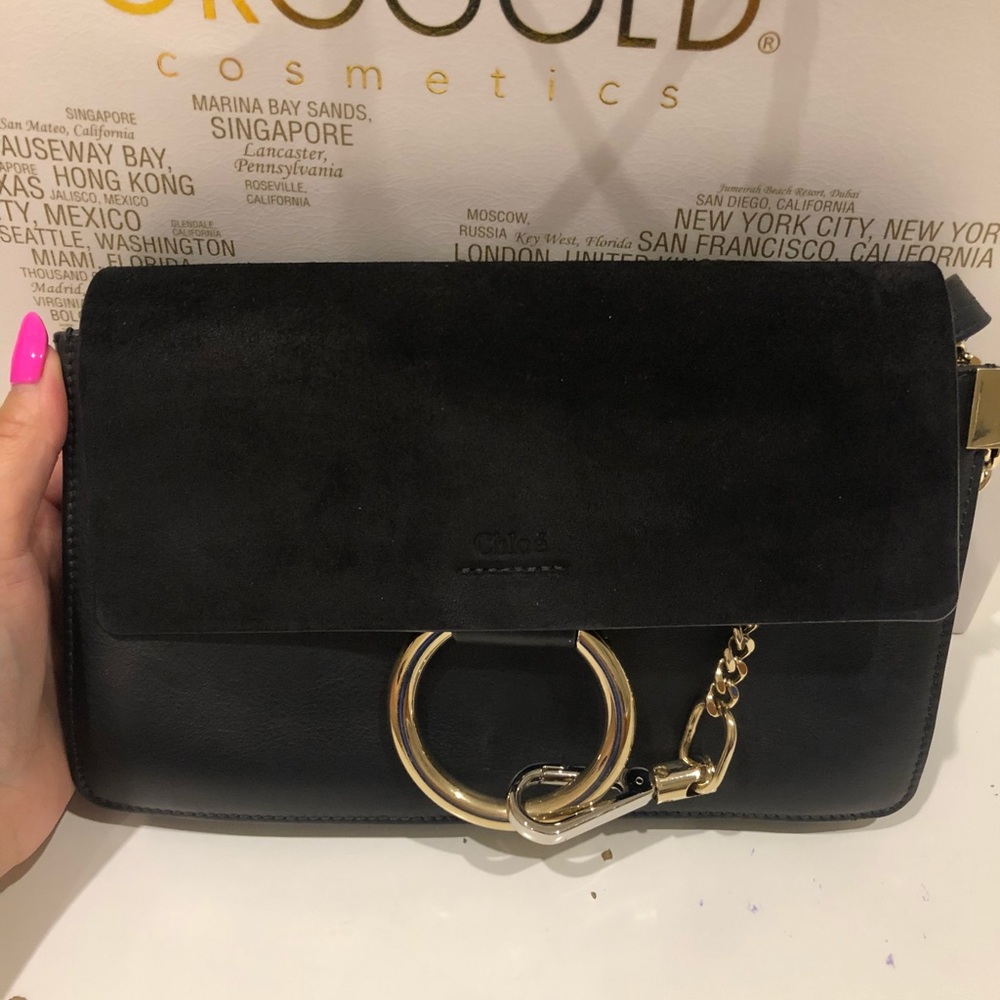 🚫SOLD🚫 Chloe Faye Small Suede Leather Crossbody - Picture 1 of 8